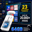 Game Stick Pro 4K 64GB | Mais de 20.000 Jogos Retrô + 23 Emuladores