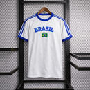 Camisa Bandeira do Brasil Bordada Torcedor Premium de Algodão