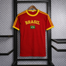 Camisa Bandeira do Brasil Bordada Torcedor Premium de Algodão